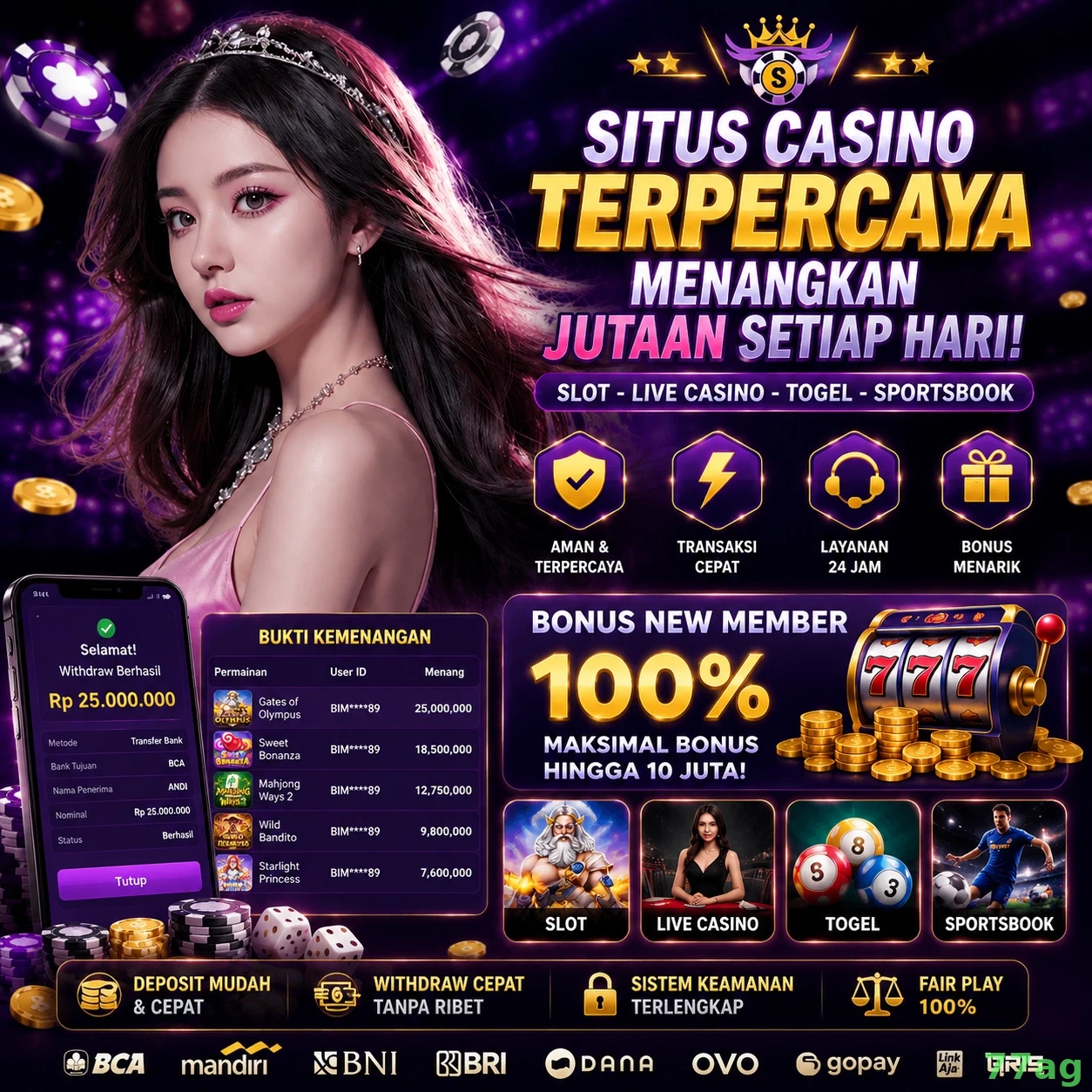 77ag Bonus Menarik