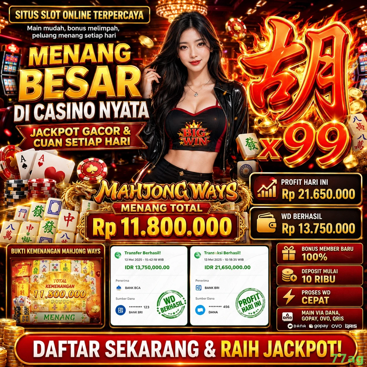 77ag Platform Game Terpercaya untuk Pemain Indonesia